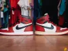 1985 VS 2023 AIR JORDAN 1 芝加哥，元年复刻对比。不比不知道，一比差别还是很大的。#古城鞋会##soleinmysoul# ​​​