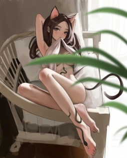 插画师 mawaw 人物作品 美丽、遥远又野性
