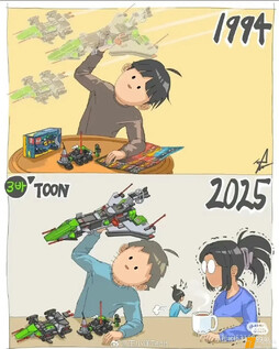 男人就是这样，可能爱好一生都没变过，只是有钱没钱的区别罢了。 ​