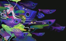 墨西哥插画师 Vanessa Morales 温柔治愈的童趣插画，画面的配色丰富且明亮让人治愈。 ​​​