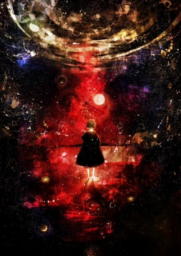 #二次元# 日本画师KATSUO的人气作品，星星点点的银河少女之梦！[心] ​​​