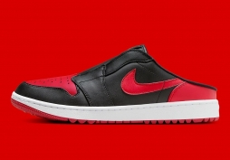 Air Jordan 1终于向拖鞋形态下手了，还是个Golf的底[笑cry][笑cry][笑cry] ​
