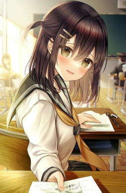 「はい、プリント…」  twi：黒なまこ