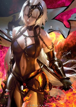 Jeanne d'Arc Alter 画师Zumi Draws 黑贞德#FGO# ​​​