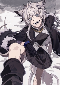 #明日方舟[超话]##感谢庆典##感谢庆典绘画#  你可以庆幸德克萨斯不在 ​​​[/cp]