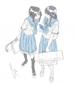 动画师 新沼拓也 新绘 #孤独摇滚# [哆啦A梦吃惊]（twi：toubun14） ​​​