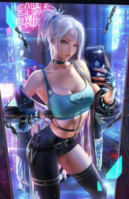 来自画师 sakimichan 的 エージェント：ジェット Jett 捷特。