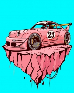 汽车插画分享～（Via Daniel Vera）