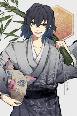 插画师ゆず煮込み笔下鬼灭之刃和服系列同人插画 yuzunonicomi ​​​