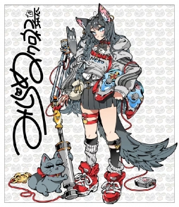个性饱满的线稿画风 动漫插画参考 かふん kafu ​​​