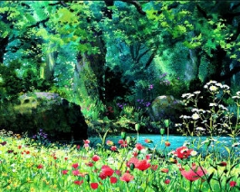 宫崎骏[微风][微风]是夏天的场景了～超治愈～～