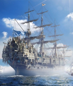 Victorian Megaship 画师Mitchell Stuart #场景设计# ​​​