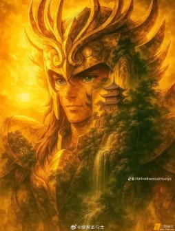 #圣斗士星矢#油画版十二神黄金！完美融合圣域风景，如同一出悲怆的史诗交响乐！via ：r4d4coliseosaintseiya ​​​