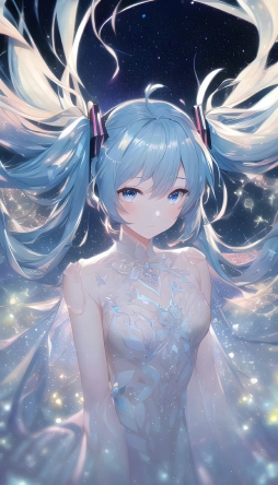 AI t2i 編集高画質化のみ 美しい初音ミクさん 852話 @8co28