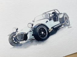 汽车水彩作品分享～（Via Paul Howse） ​​