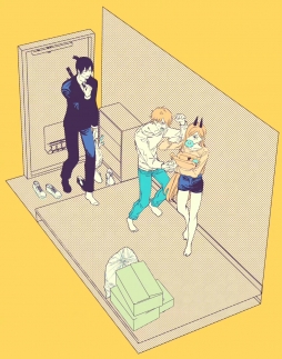 电锯人刀我千千万万遍  画师:つむり#电锯人##早川家# ​​​