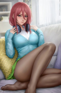Miku Nakano - The Quintessential Quintuplets 画师Mirco Cabbia (Sciamano240) 中野三玖#五等分的新娘# ​​​