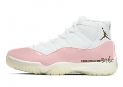 Air Jordan XI「Neapolitan」  据悉将于今年冬季到来的全新AJ11配色，白色鞋面搭配粉色漆皮，预计为女子专属配色，实物尚未曝光。  ：ZsneakerHeadZ ​...