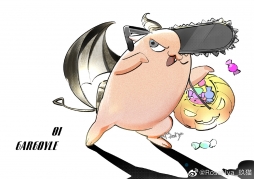 #电锯人[超话]# #玛奇玛# INKTOBER的10月速涂练习，不屯了先九，后面单更，谢谢电锯人，画爽了。