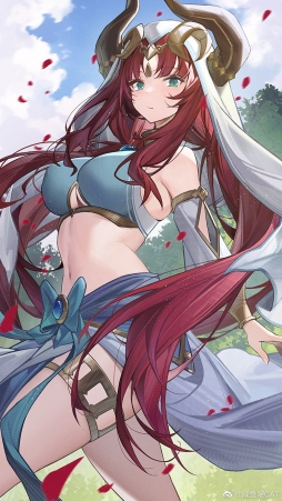 庆祝妮露即将实装！ 本图有用一部分ai辅助 #原神# #妮露# ​​​