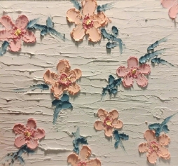 一组配色清新好看的满铺油画棒背景图 |  插画师：谷雨芽郁 ​​​