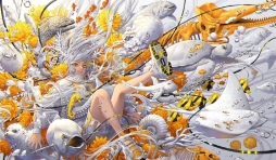 活力满满的植物少女手稿 动漫插画参考 ミナミ ​​​