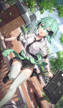 シノン（オリジナル制服） #いいニーハイの日# #SAO# #刀剑神域#