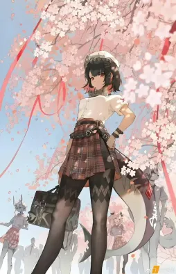 #绝区零[超话]# 落樱缤纷，正是春游的好时节。 ​