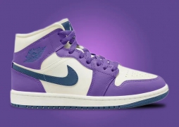 Air Jordan 1 Mid "Action Grape Sky J Light Purple" 女生款 秋季发售 款号 BQ6472-504 ​​​