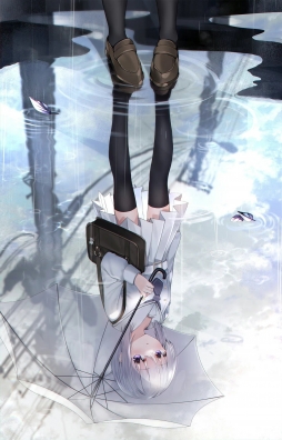 雨の鏡   twi:neku_draw ​​​