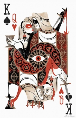 Le pouvoir du roi 给@野生的木木梟出現了 画的扑克guest ​​​