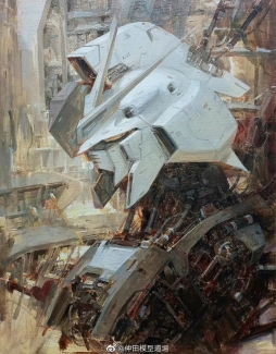 钢弹主题油画系列，作者：Jae Cheol Park ​​​