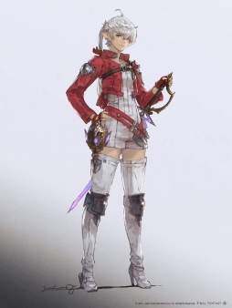 FF14官推 国际服2022新生祭九周年倒计时7天贺图,阿莉塞新绘. 画师:茂木雄介 ​​​ #最终幻想