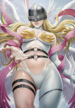 Angewomon - Digimon 画师Mirco Cabbia (Sciamano240)  天女兽#数码宝贝# ​​​