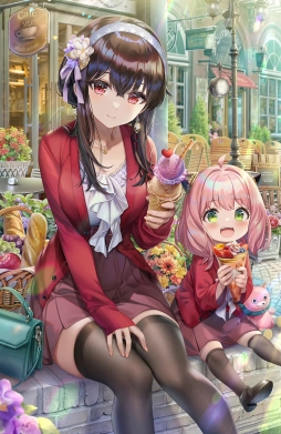 ヨルさんとアーニャお揃い女子会  twi:TorinoAqua ​​​